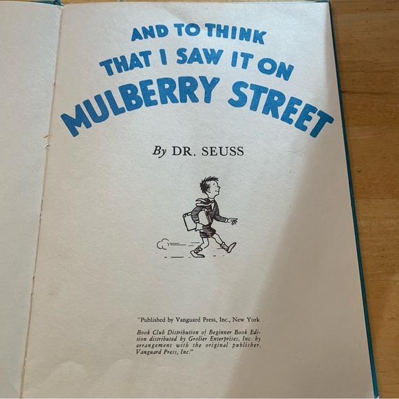 Banned Dr. Seuss And To Think That I Saw It On Mulberry Street Book Club Edition - Picture 4 of 8